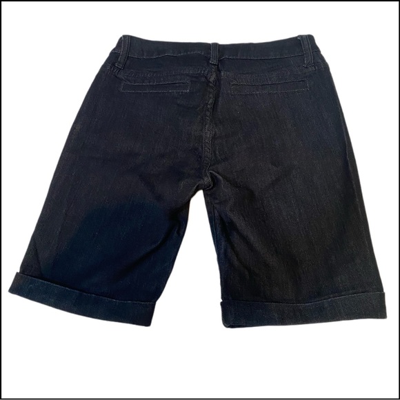 WORN 1X Bebe Bermuda Dark Denim Shorts - Picture 2 of 5
